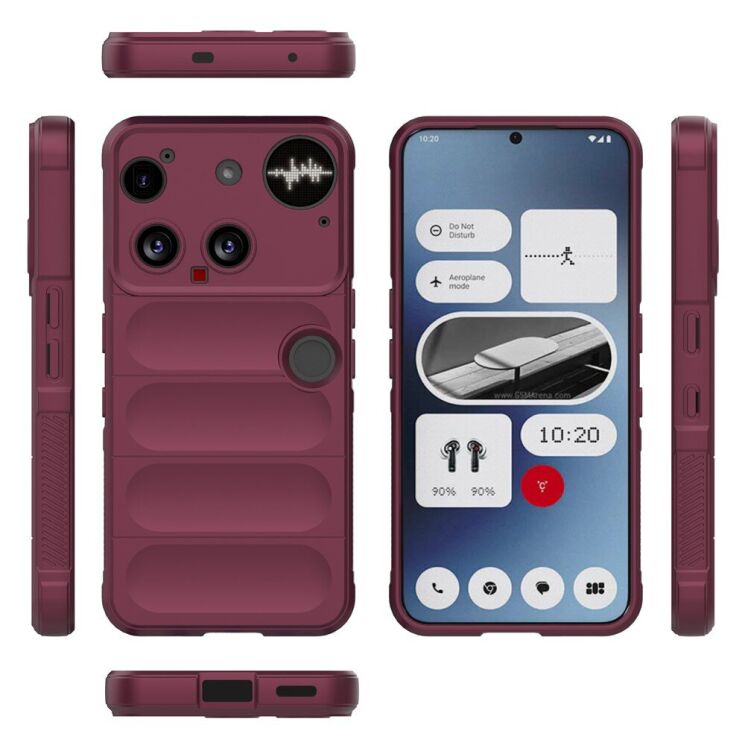 Защитный чехол Deexe Terra Case для Nothing Phone (3) - Wine Red: фото 5 из 6