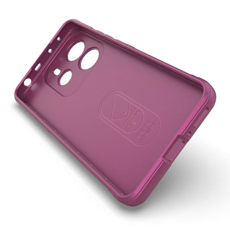 Защитный чехол Deexe Terra Case для Xiaomi Redmi Note 14 5G - Wine Red: фото 3 из 10