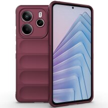 Защитный чехол Deexe Terra Case для Xiaomi Redmi Note 14 5G - Wine Red: фото 1 из 10