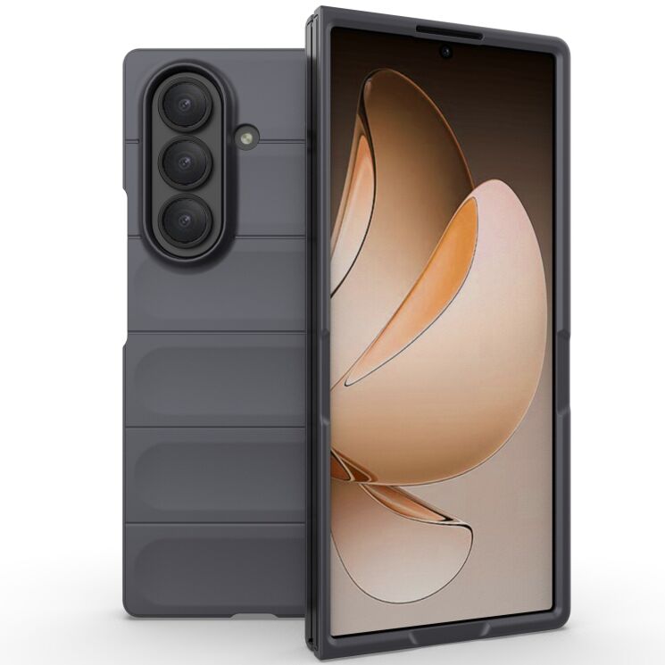 Защитный чехол Deexe Terra Case (FF) для Samsung Galaxy Fold 7 - Dark Grey: фото 2 из 7
