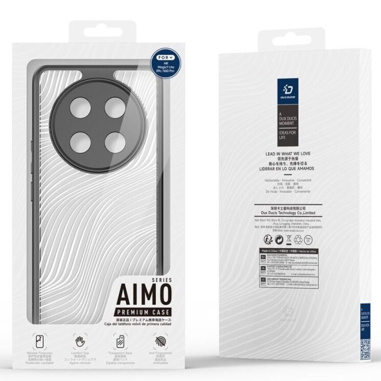 Защитный чехол DUX DUCIS Aimo Series для Honor Magic 7 Lite - Black: фото 3 из 10