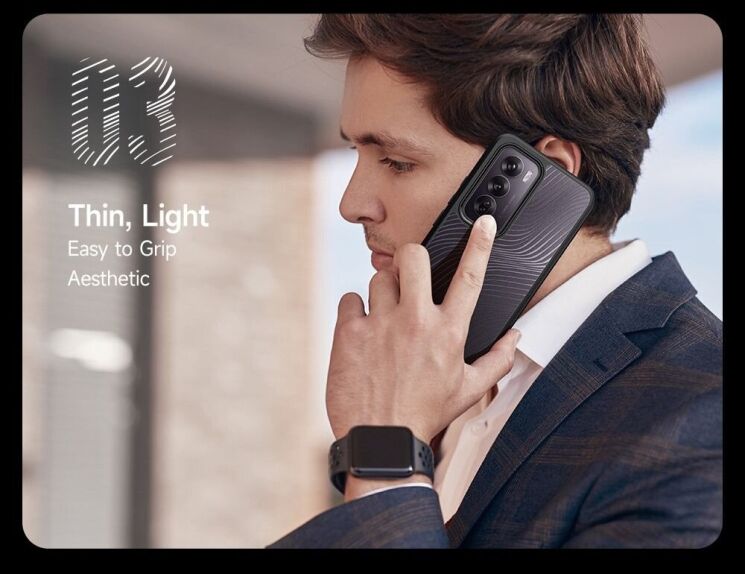 Защитный чехол DUX DUCIS Aimo Series для OPPO Reno 12 - Black: фото 11 из 13