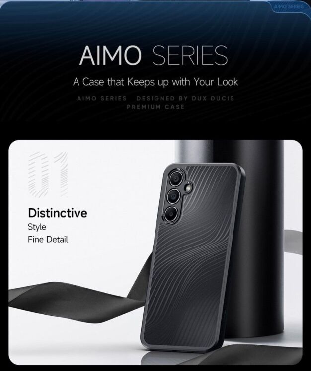 Защитный чехол DUX DUCIS Aimo Series для Samsung Galaxy A16 (A165) - Black: фото 10 из 13