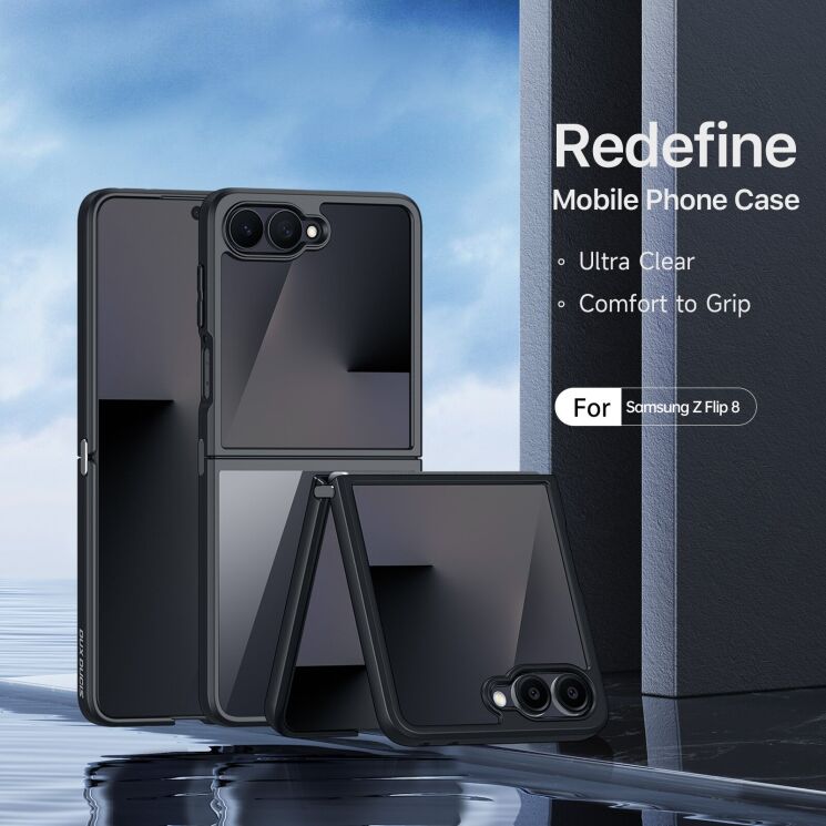 Захисний чохол DUX DUCIS Aimo Series (FF) для Samsung Galaxy Flip 8 - Black (423502B) Захисний чохол DUX DUCIS Aimo Series (FF) для Samsung Galaxy Flip 8 - Black: фото 4 з 11