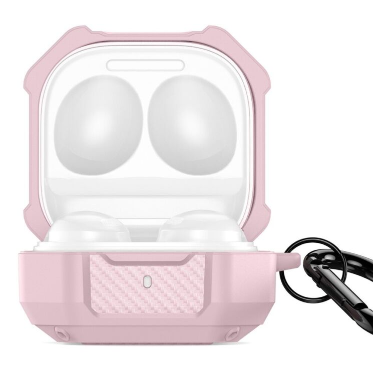 Захисний чохол DUX DUCIS SECB Series для Samsung Galaxy Buds Live / Buds Pro / Buds 2 / Buds 2 Pro / Buds FE - Pink: фото 1 з 18