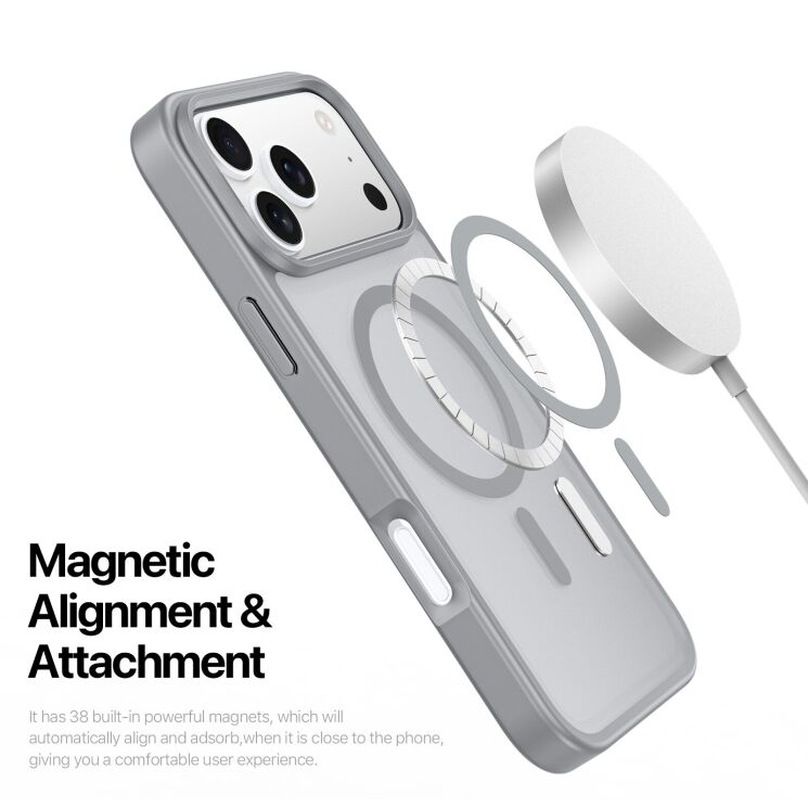 Защитный чехол DUX DUCIS Yind Series MagSafe для Apple iPhone 17 Pro - Black: фото 7 из 10