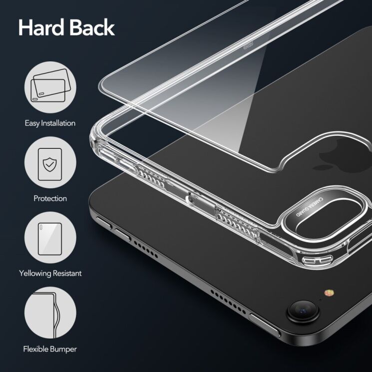 Защитный чехол ESR Classic Hybrid (FT) для Apple iPad mini 6 / 7 (2021/2024) - Clear: фото 5 из 10