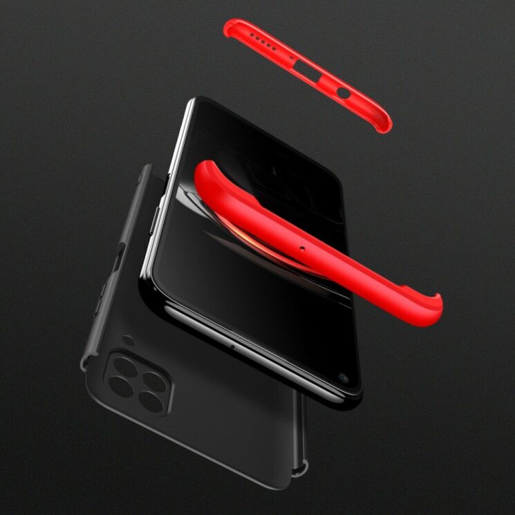 Захисний чохол GKK Double Dip Case для Huawei P40 Lite - Black / Red: фото 4 з 8