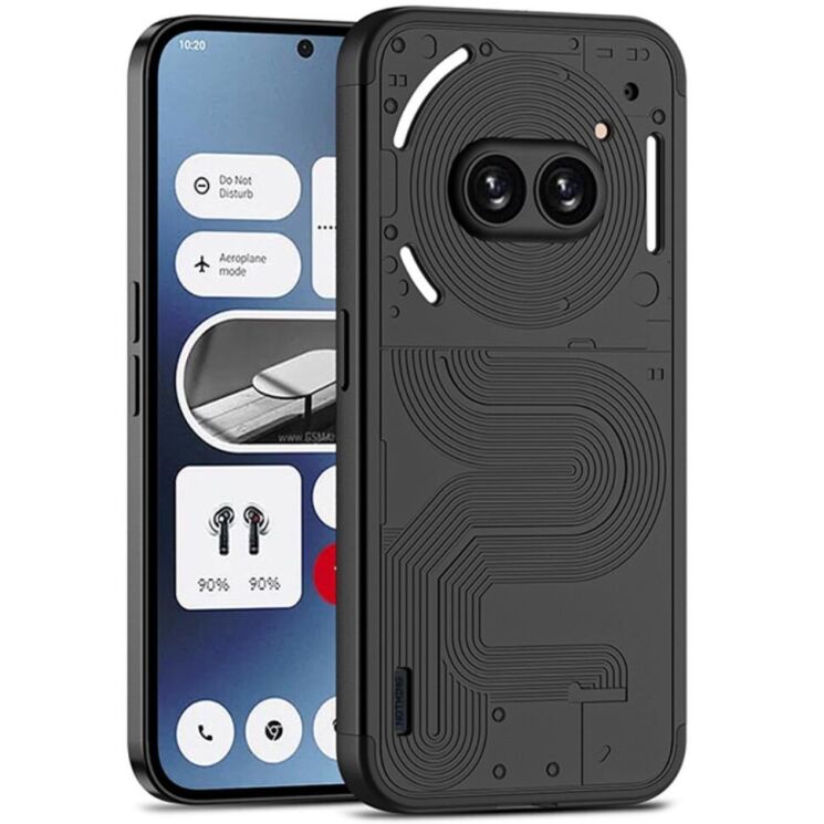 Защитный чехол GKK Double Dip Case для Nothing Phone (2a) / Phone (2a) Plus - Black: фото 1 из 12