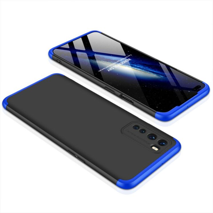 Защитный чехол GKK Double Dip Case для OnePlus Nord - Black / Blue: фото 8 из 15