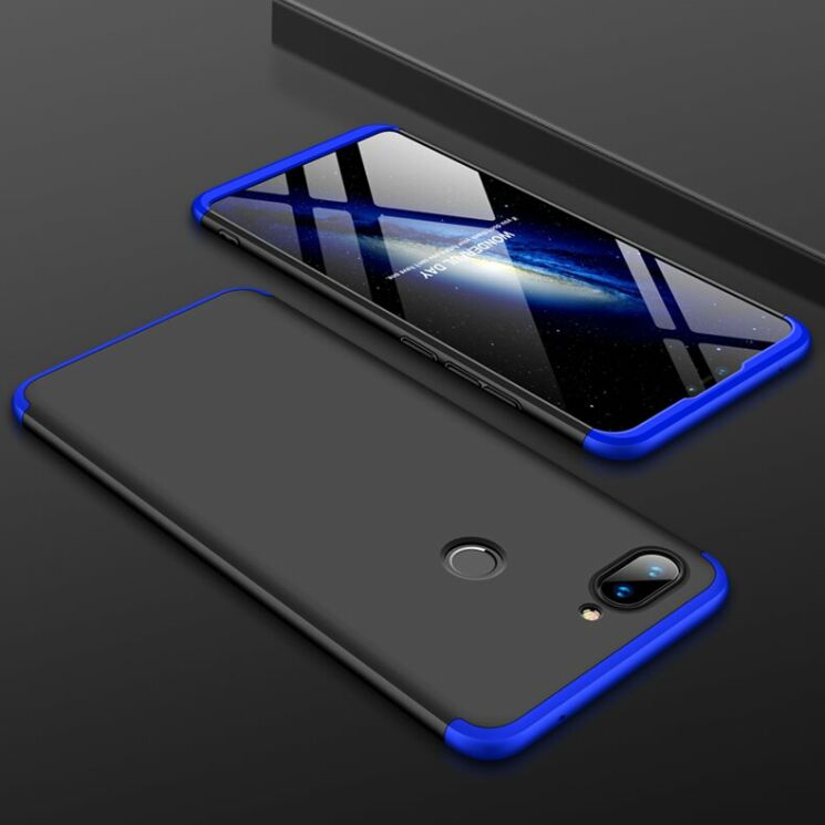 Защитный чехол GKK Double Dip Case для Xiaomi Mi 8 Lite - Black / Blue: фото 8 из 15