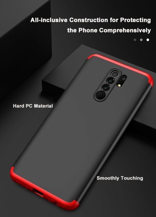Защитный чехол GKK Double Dip Case для Xiaomi Redmi 9 - Black / Red: фото 11 из 15