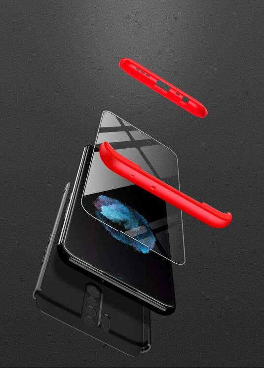 Защитный чехол GKK Double Dip Case для Xiaomi Redmi 9 - Black / Red: фото 13 из 15