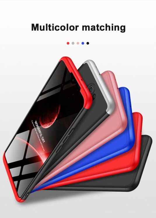 Защитный чехол GKK Double Dip Case для Xiaomi Redmi 9 - Black / Red: фото 9 из 15