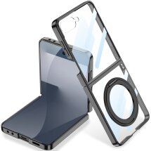Защитный чехол GKK Elegant MagStand для Samsung Galaxy Flip 7 - Black: фото 1 из 9