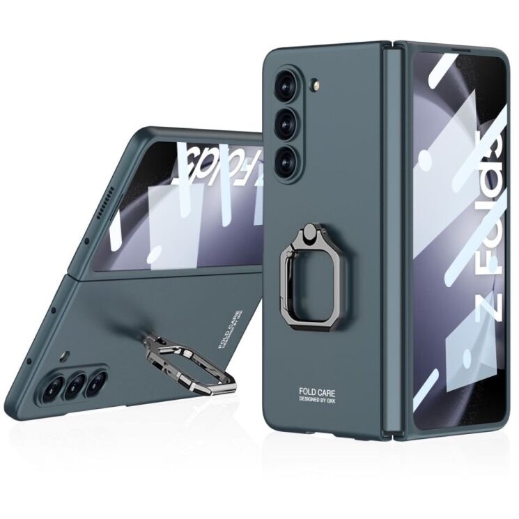 Защитный чехол GKK Ring Shell для Samsung Galaxy Fold 5 - Green: фото 1 из 6