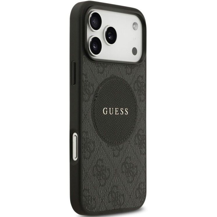 Захисний чохол Guess 4G Circle Classic Logo MagSafe для iPhone 17 Pro Max (GUHMP17XP4PGRSGK) - Black: фото 4 з 8