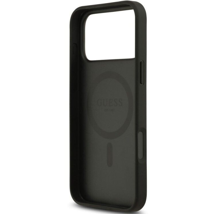 Захисний чохол Guess 4G Circle Classic Logo MagSafe для iPhone 17 Pro Max (GUHMP17XP4PGRSGK) - Black: фото 7 з 8
