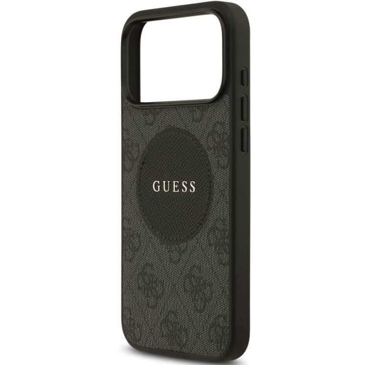 Захисний чохол Guess 4G Circle Classic Logo MagSafe для iPhone 17 Pro Max (GUHMP17XP4PGRSGK) - Black: фото 6 з 8