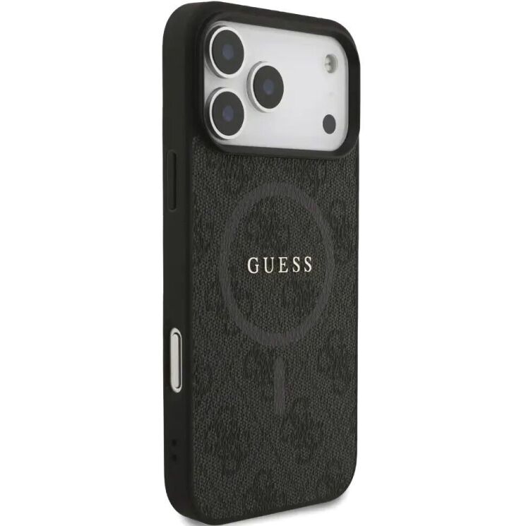 Захисний чохол Guess 4G Ring Classic Logo MagSafe для iPhone 17 Pro Max (GUHMP17XG4GFRK) - Black: фото 4 з 8