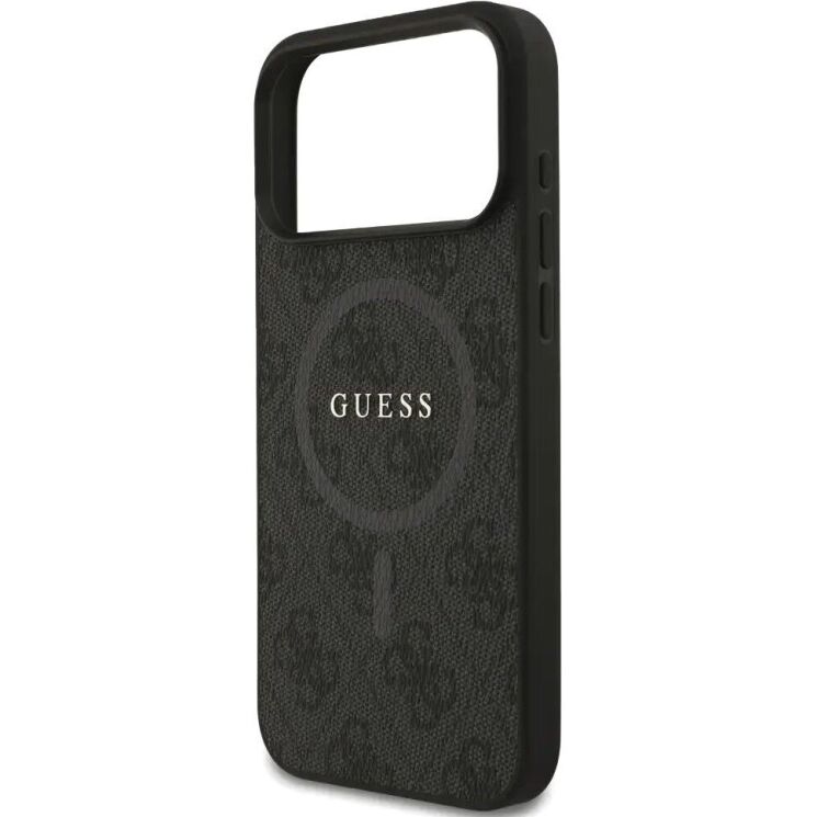 Захисний чохол Guess 4G Ring Classic Logo MagSafe для iPhone 17 Pro Max (GUHMP17XG4GFRK) - Black: фото 6 з 8