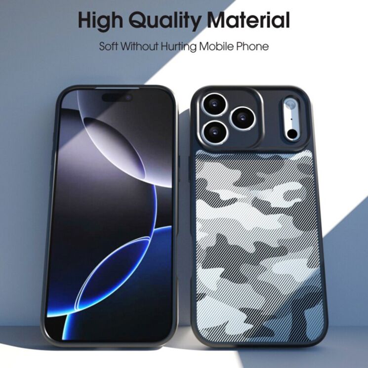 Защитный чехол IBMRS Military для iPhone 17 Pro Max - Grid Camouflage: фото 4 из 6