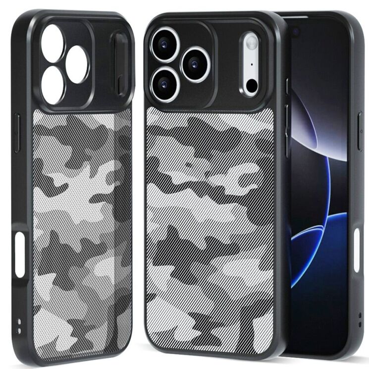 Защитный чехол IBMRS Military для iPhone 17 Pro Max - Grid Camouflage: фото 1 из 6