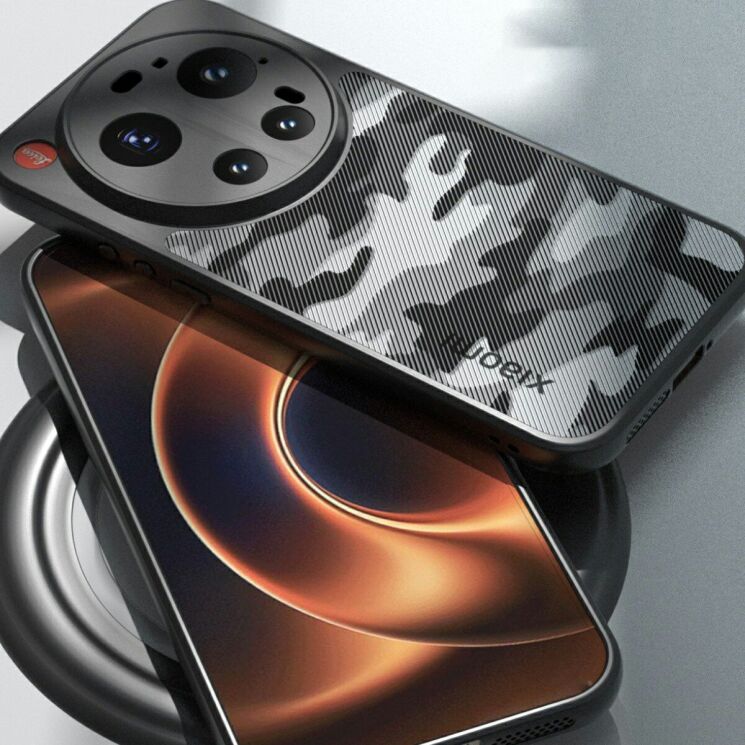 Захисний чохол IBMRS Military для Xiaomi 17 Ultra - Grid Camouflage: фото 5 з 7