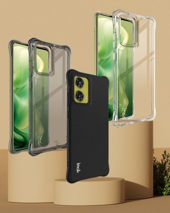 Защитный чехол IMAK Airbag MAX Case для Motorola Moto G85 - Transparent: фото 7 из 11