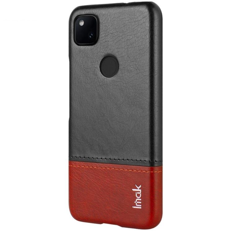 Захисний чохол IMAK Leather Series для Google Pixel 4A - Black / Brown: фото 3 з 13