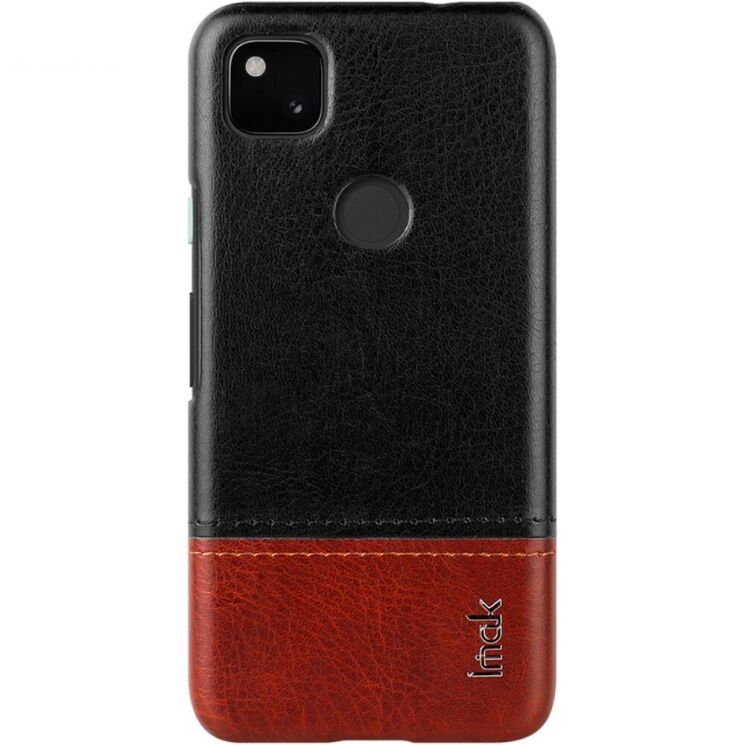 Захисний чохол IMAK Leather Series для Google Pixel 4A - Black / Brown: фото 2 з 13
