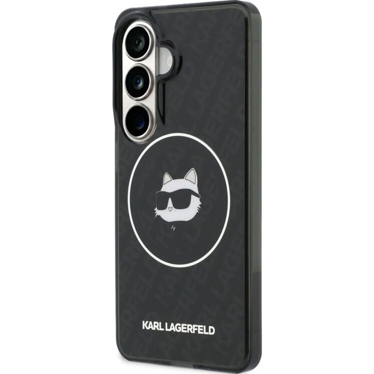 Защитный чехол Karl Lagerfeld IML Repeated Choupette MagSafe для Samsung Galaxy S26 (S942) KLHMS26SHMKBCHOK - Black: фото 4 из 8