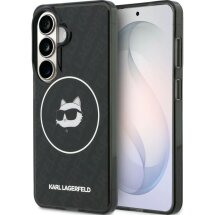 Защитный чехол Karl Lagerfeld IML Repeated Choupette MagSafe для Samsung Galaxy S26 (S942) KLHMS26SHMKBCHOK - Black: фото 1 из 8