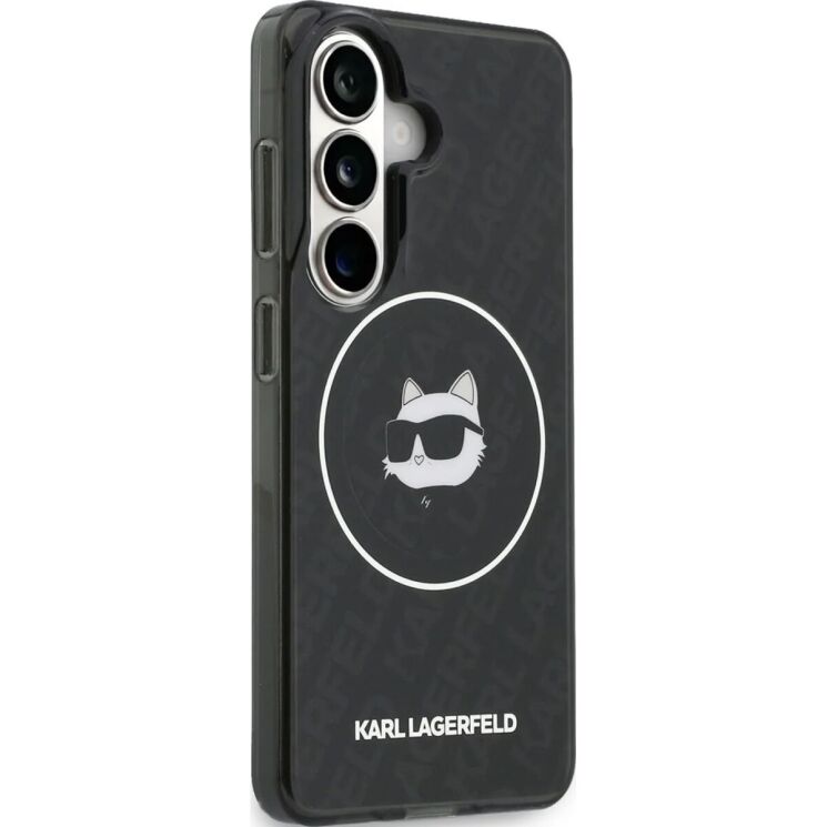 Защитный чехол Karl Lagerfeld IML Repeated Choupette MagSafe для Samsung Galaxy S26 (S942) KLHMS26SHMKBCHOK - Black: фото 3 из 8