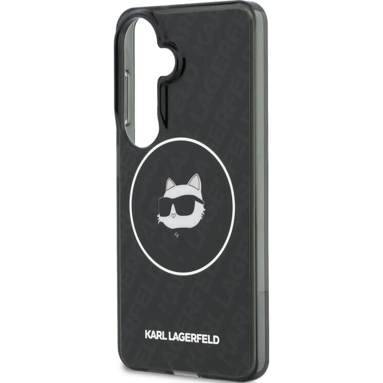 Защитный чехол Karl Lagerfeld IML Repeated Choupette MagSafe для Samsung Galaxy S26 (S942) KLHMS26SHMKBCHOK - Black: фото 6 из 8