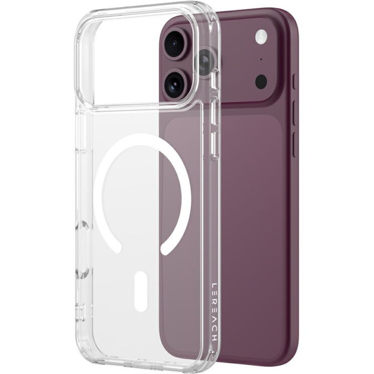 Захисний чохол LEREACH TOC Crystal Magnetic для iPhone 18 Pro Max / 17 Pro Max - Transparent: фото 1 з 14