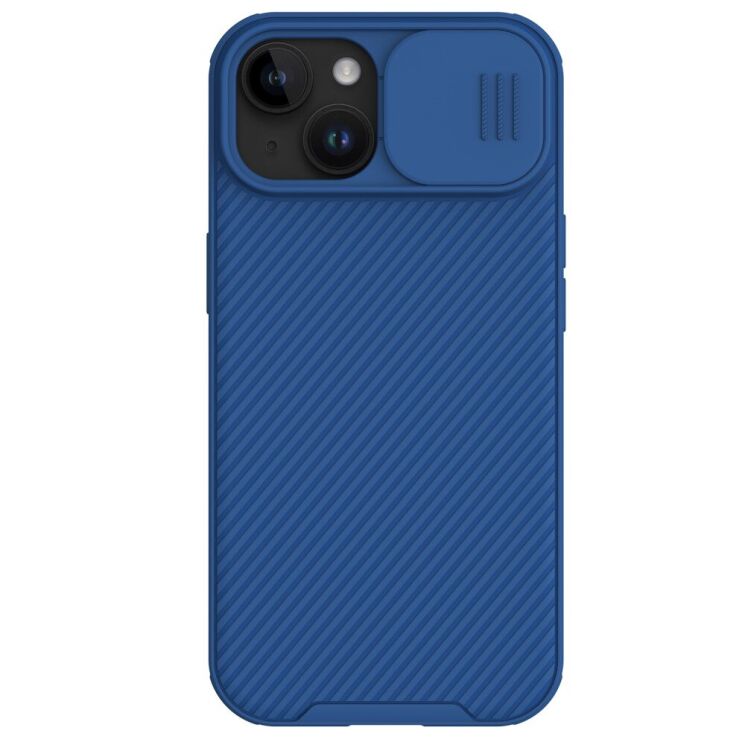 Защитный чехол NILLKIN CamShield Pro для Apple iPhone 15 - Blue: фото 1 из 18