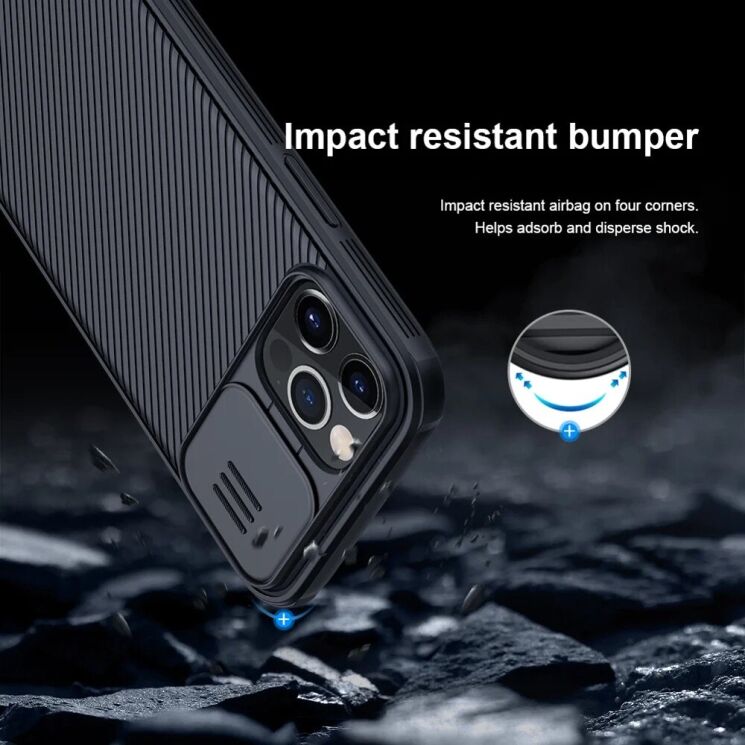 Защитный чехол NILLKIN CamShield Pro Magnetic для Apple iPhone 12 Pro Max - Blue: фото 11 из 17
