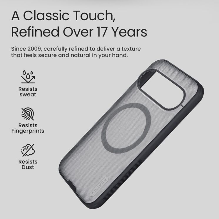 Захисний чохол NILLKIN Super Frosted Shield Pro Magnetic для Google Pixel 11 Pro - Transparent Black: фото 8 з 13