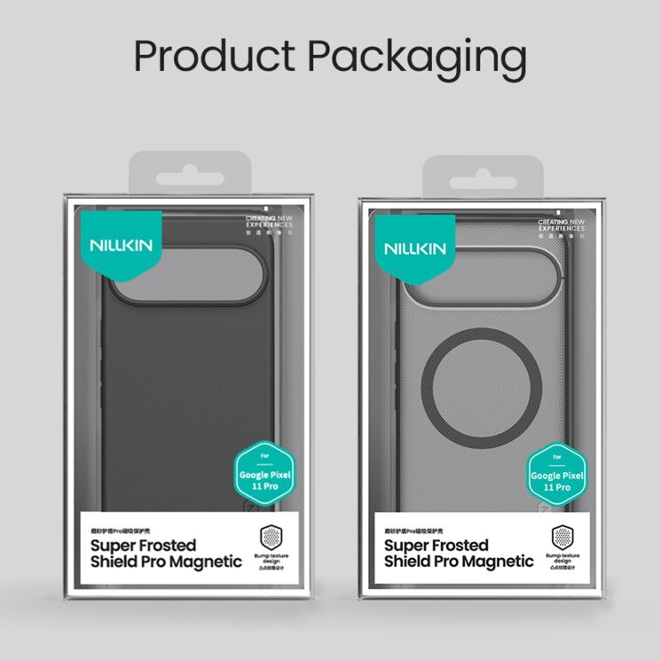 Захисний чохол NILLKIN Super Frosted Shield Pro Magnetic для Google Pixel 11 Pro - Transparent Black: фото 13 з 13