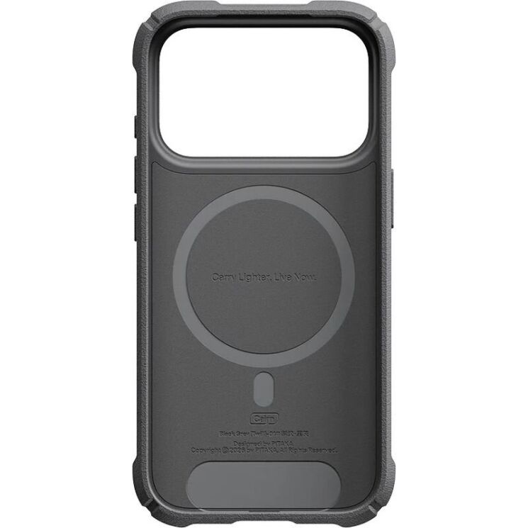 Захисний чохол Pitaka Cairn Case для iPhone 18 Pro / 17 Pro (KI1801CP2) - 600D Black / Grey (Twill) (423754B) Захисний чохол Pitaka Cairn Case для iPhone 18 Pro / 17 Pro (KI1801CP2) - 600D Black / Grey (Twill): фото 3 з 13