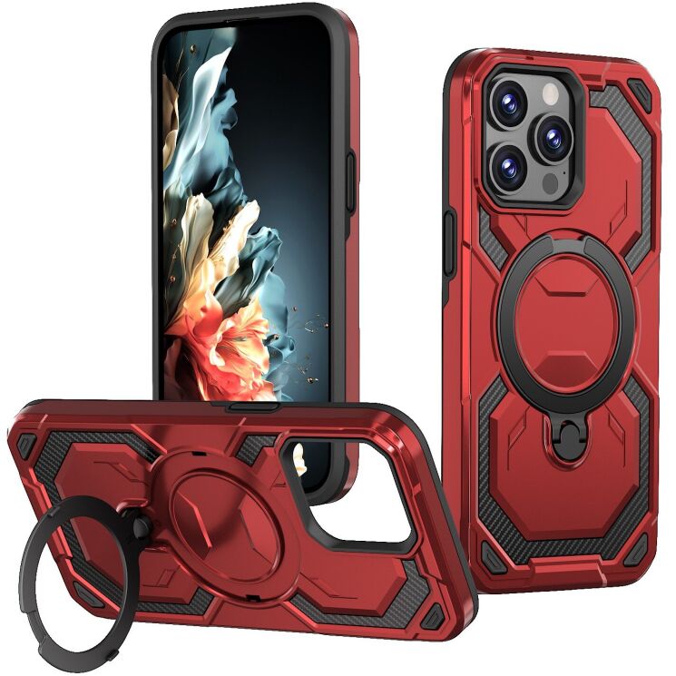 Захисний чохол Reframe Hybrid Magnetic для iPhone 15 Pro Max - Red: фото 1 з 7