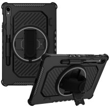 Захисний чохол Reframe Kickstand Strap для Samsung Galaxy Tab S7 / S8 / S9 / S9 FE (T870/T875/X700/X706/X710/X716/X510) - Black: фото 1 з 18