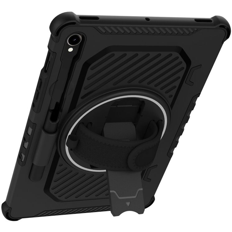 Захисний чохол Reframe Kickstand Strap для Samsung Galaxy Tab S7 / S8 / S9 / S9 FE (T870/T875/X700/X706/X710/X716/X510) - Black: фото 4 з 18