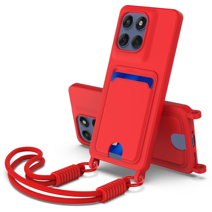 Захисний чохол Reframe Silicone Holder для Motorola Edge 60 Pro - Red: фото 1 з 7
