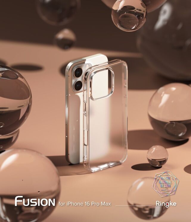 Защитный чехол Ringke Fusion для Apple iPhone 16 Pro Max (8809961789441) - Matte Clear: фото 2 из 10