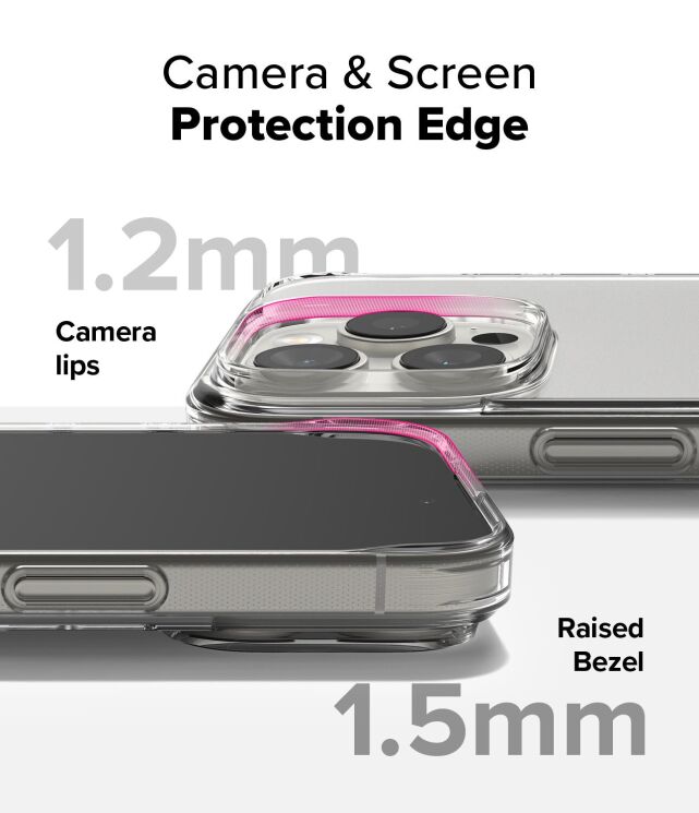 Защитный чехол Ringke Fusion для Apple iPhone 16 Pro Max (8809961789441) - Matte Clear: фото 6 из 10
