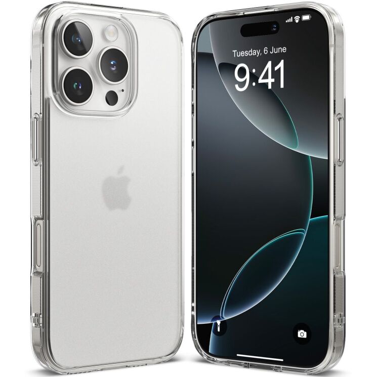 Защитный чехол Ringke Fusion для Apple iPhone 16 Pro Max (8809961789441) - Matte Clear: фото 1 из 10