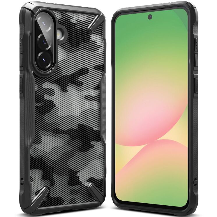 Защитный чехол Ringke Fusion X для Samsung Galaxy A36 (A366) / A56 (A566) 8800293852247 - Camo Black: фото 1 из 13
