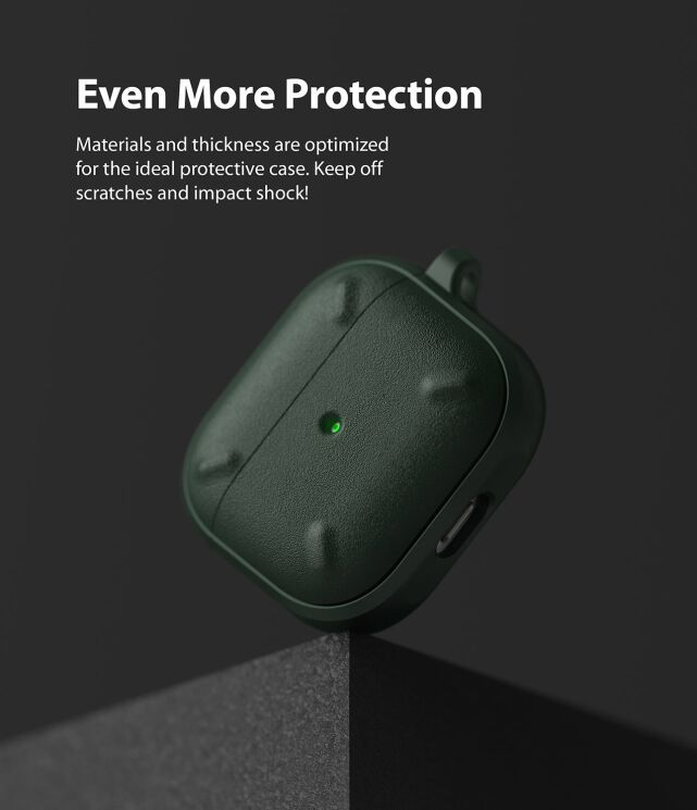 Захисний чохол Ringke Onyx (FH) для AirPods 3 (8809785458585) - Dark Green (287254DG) Захисний чохол Ringke Onyx (FH) для AirPods 3 (8809785458585) - Dark Green: фото 9 з 13